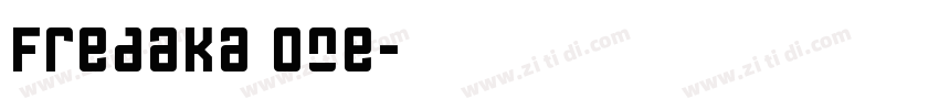 Fredaka One字体转换